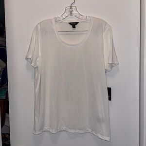 Simply Vera Vera Wang White Short Sleeve Tee